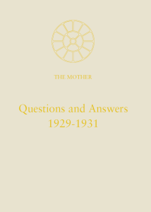 Questions and answers 1929-1931