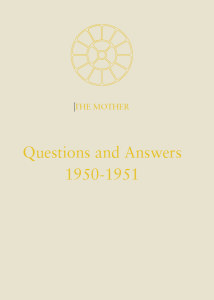Questions and answers 1950-1951